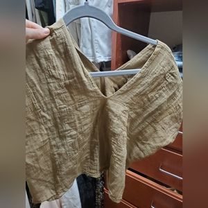Vintage gauze linen top